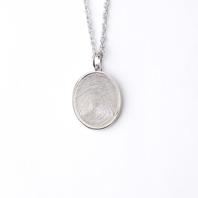 Oval Fingerprint Pendant - Farris