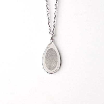 Teardrop Fingerprint Pendant - Farris